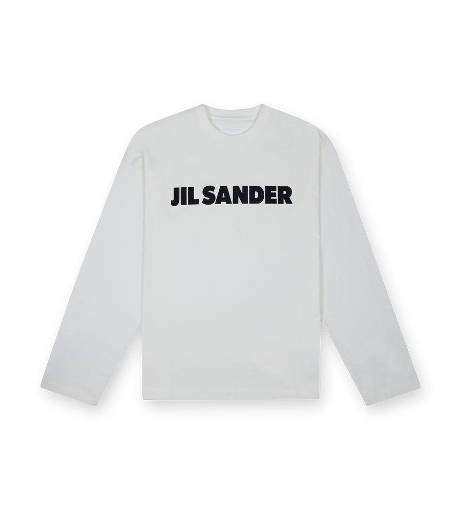 Jil Sander Logo Longsleeve in wit