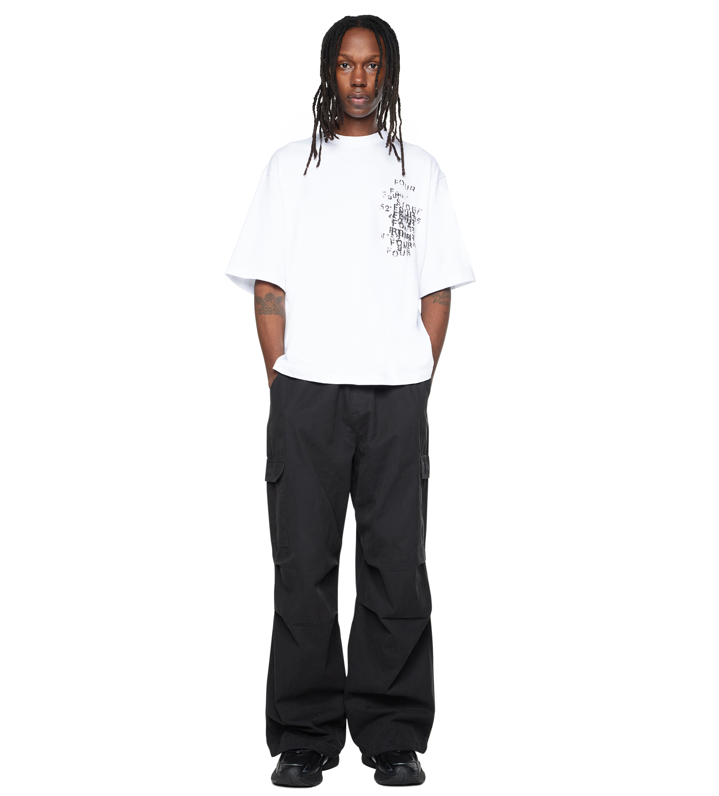 World Location Boxy T-Shirt White