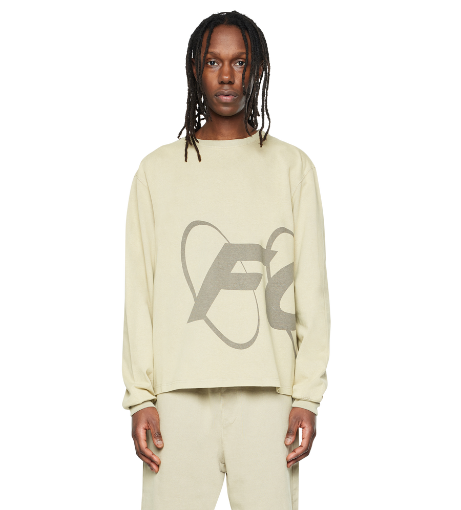Big Circles Longsleeve Washed Oatmeal
