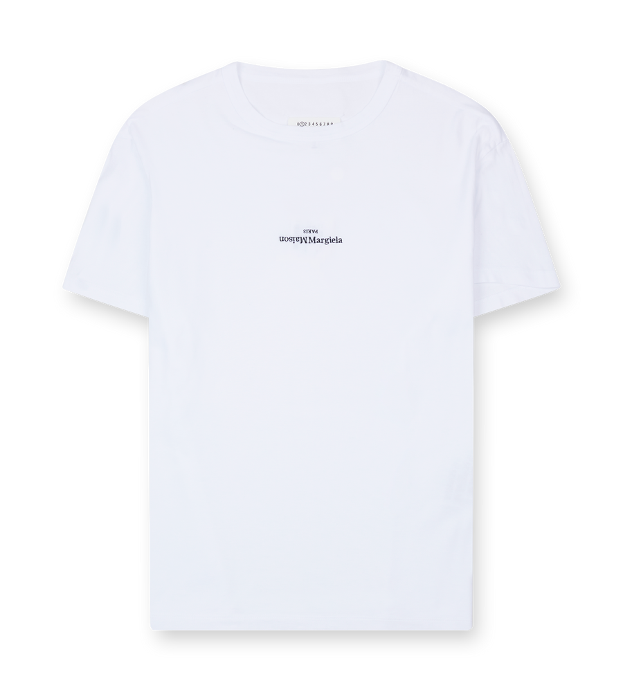 Maison Margiela Cotton T-Shirt Logo in White