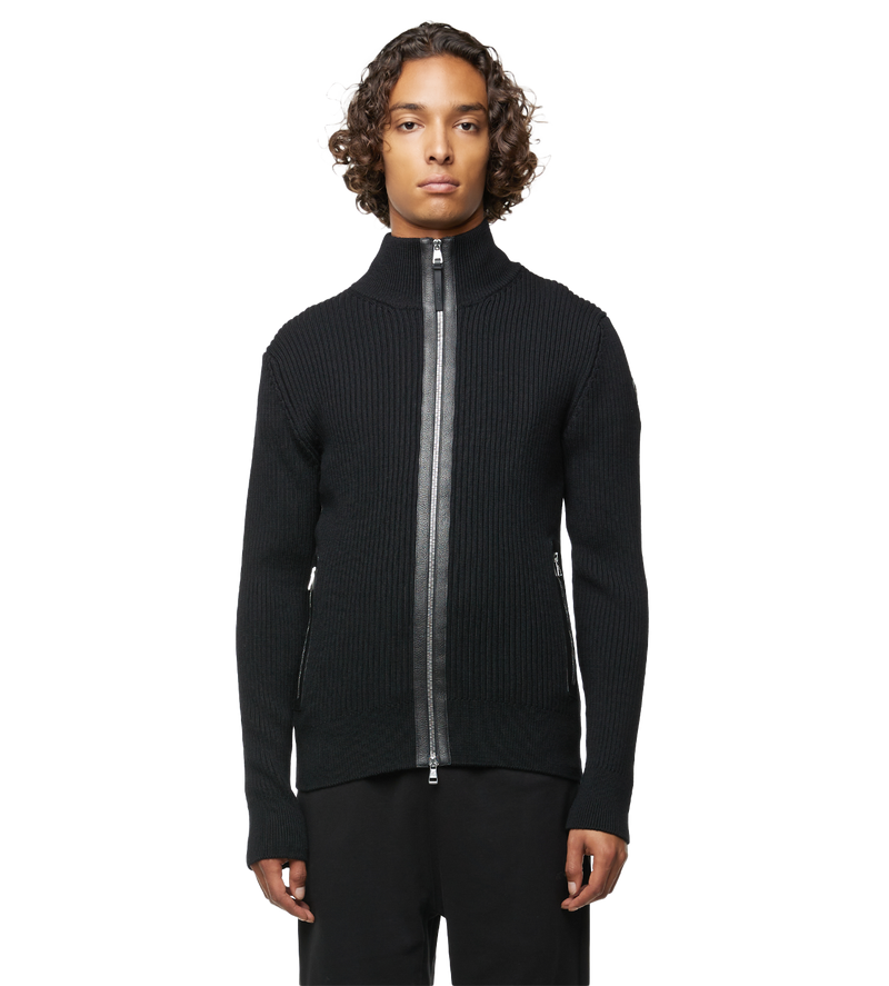 Wool Cardigan Black - L
