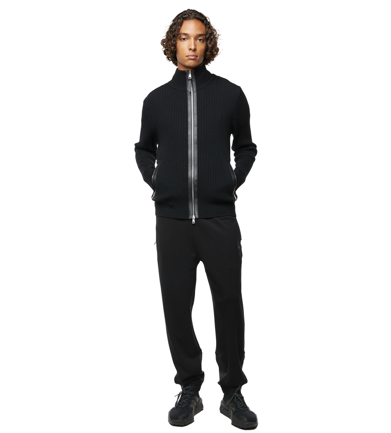 Wool Cardigan Black - L