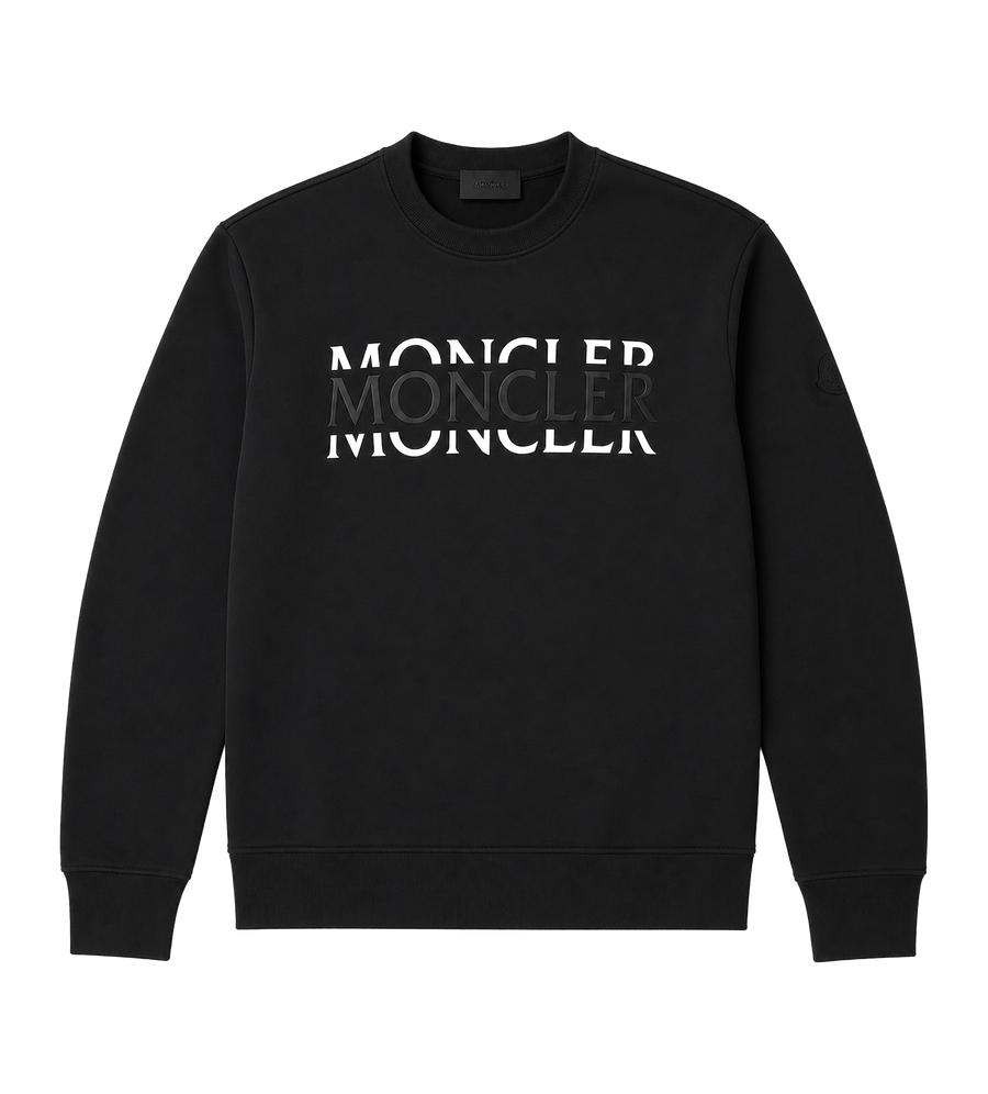 Moncler Logo Graphic Sweatshirt - Black