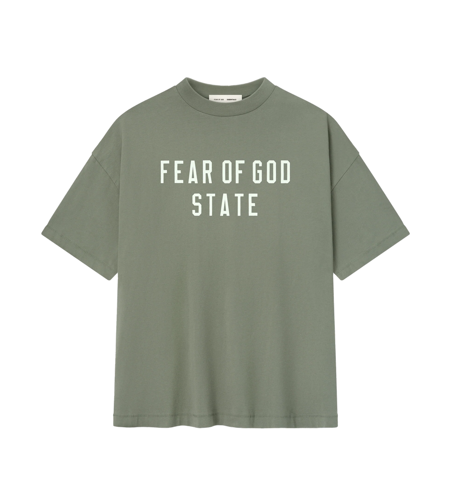 Fear of God ESSENTIALS 90’s Tee in Moss