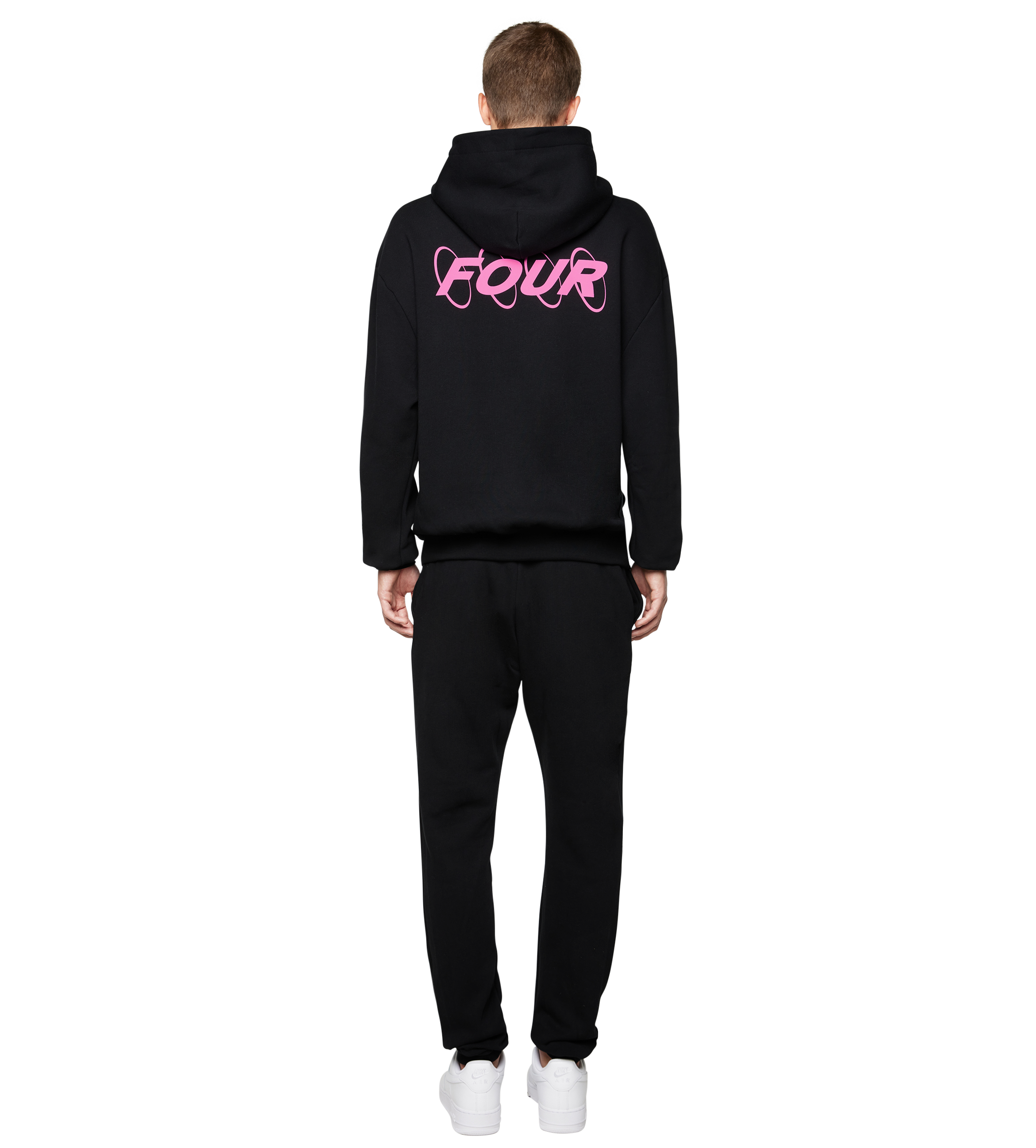 Circles Logo Hoodie Black/Pink