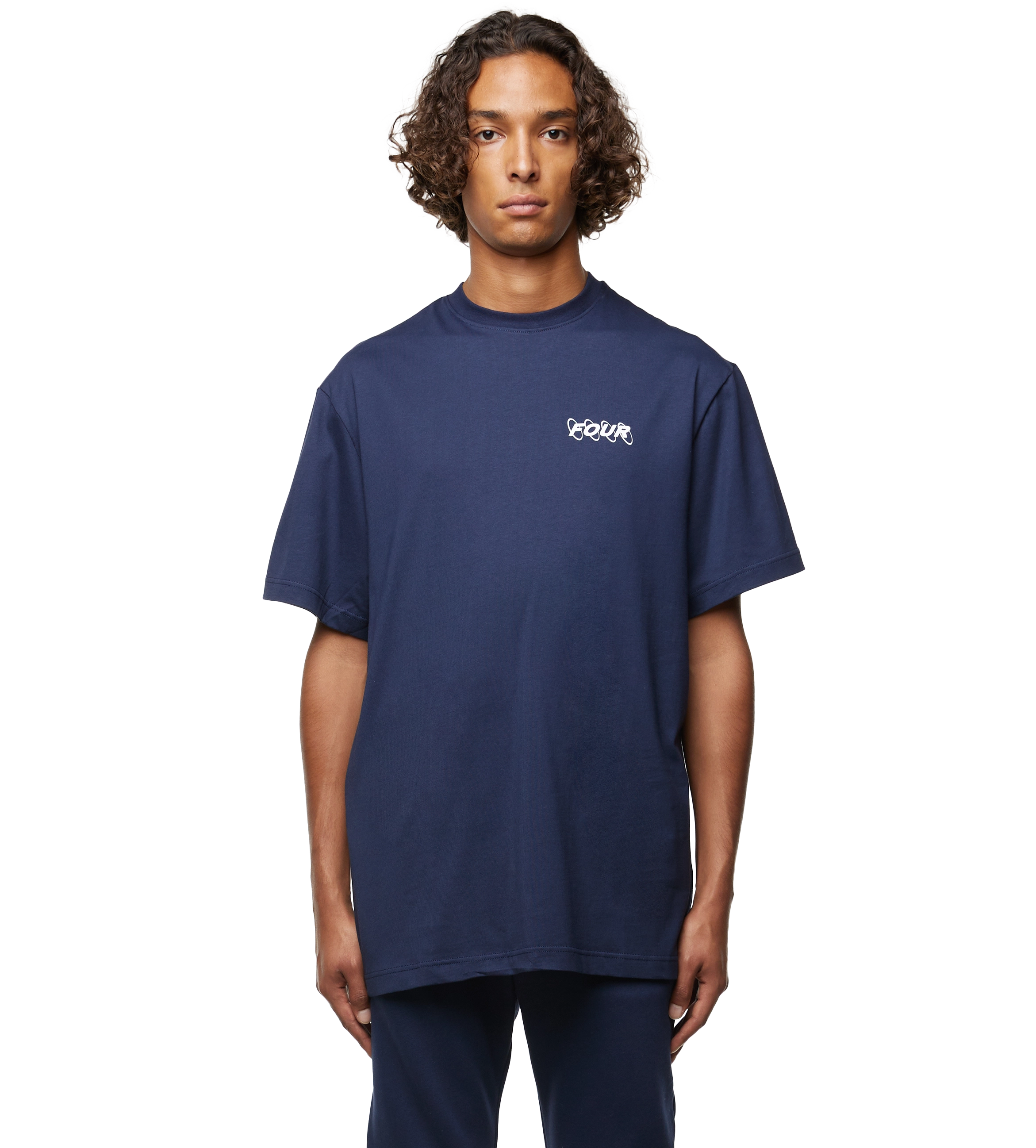 Circles Logo T-shirt Marine Blue