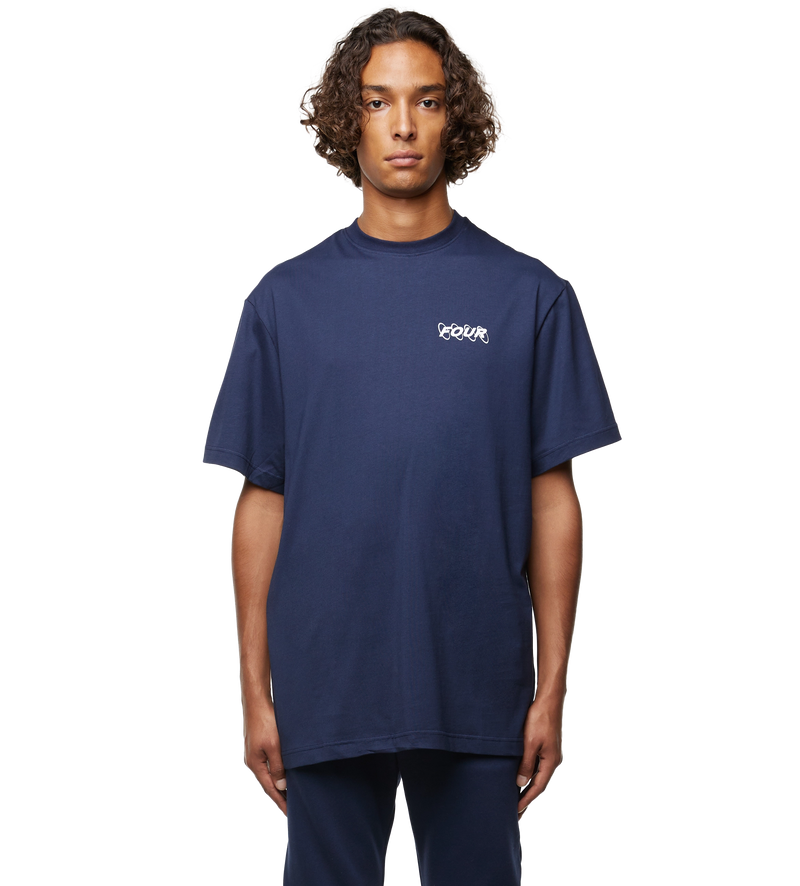 Circles Logo T-shirt Marine Blue - M
