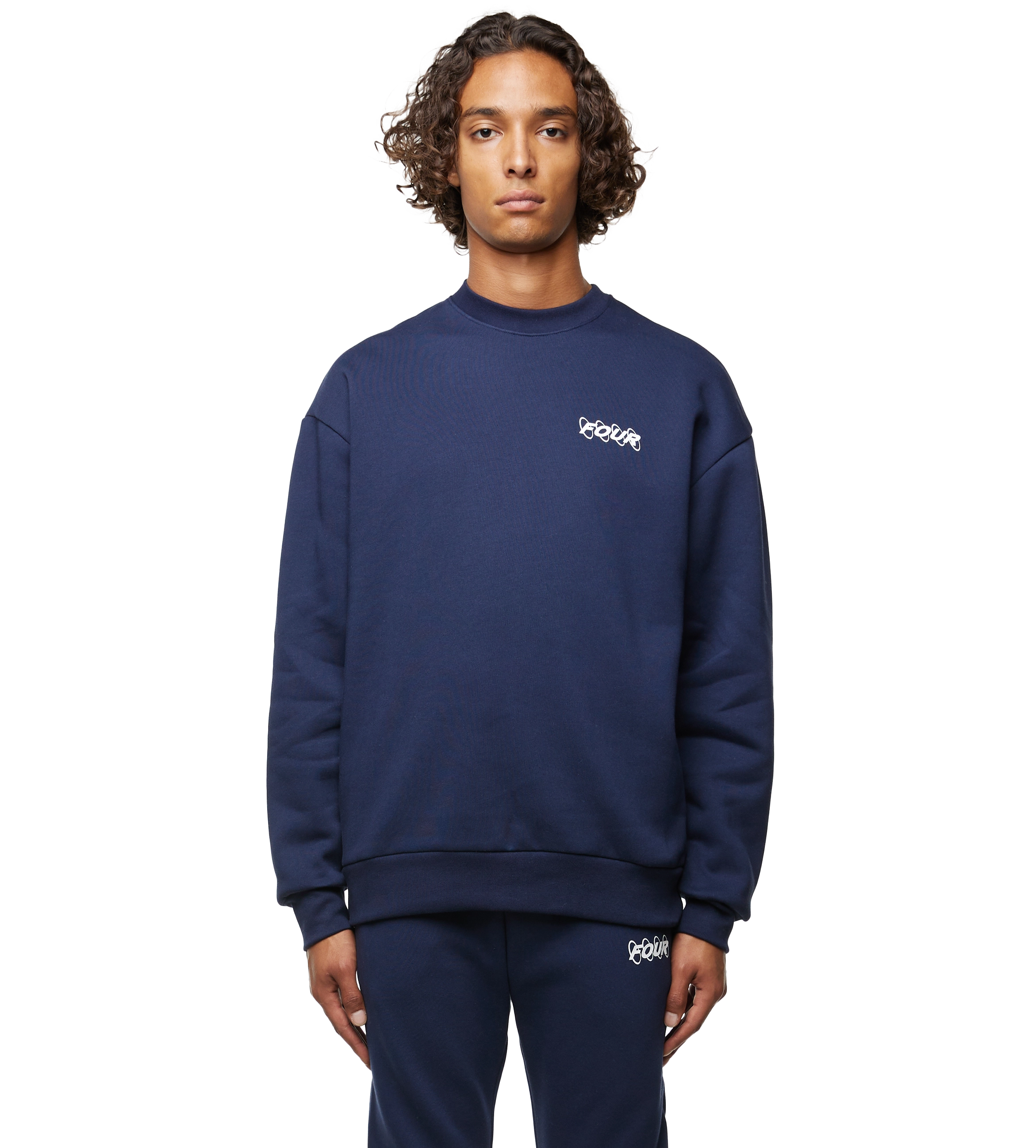 Circles Logo Crewneck Marine Blue