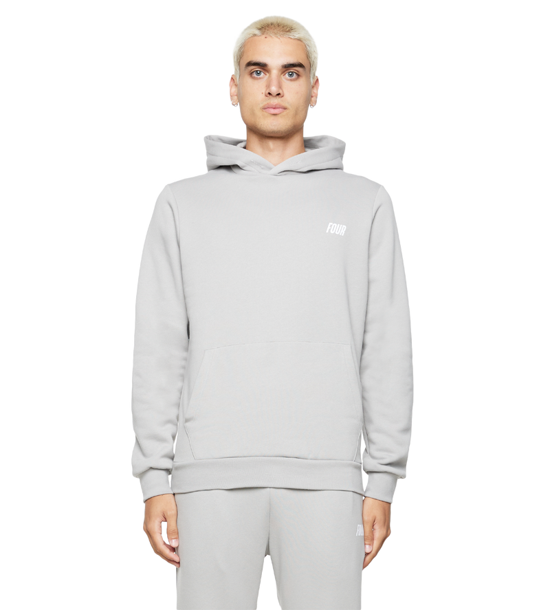 Slim Fit Logo Hoodie Limestone - M