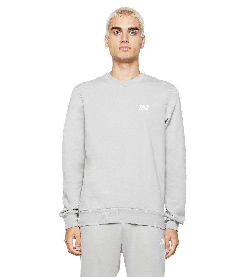 Slim Fit Logo Crewneck Limestone - XL