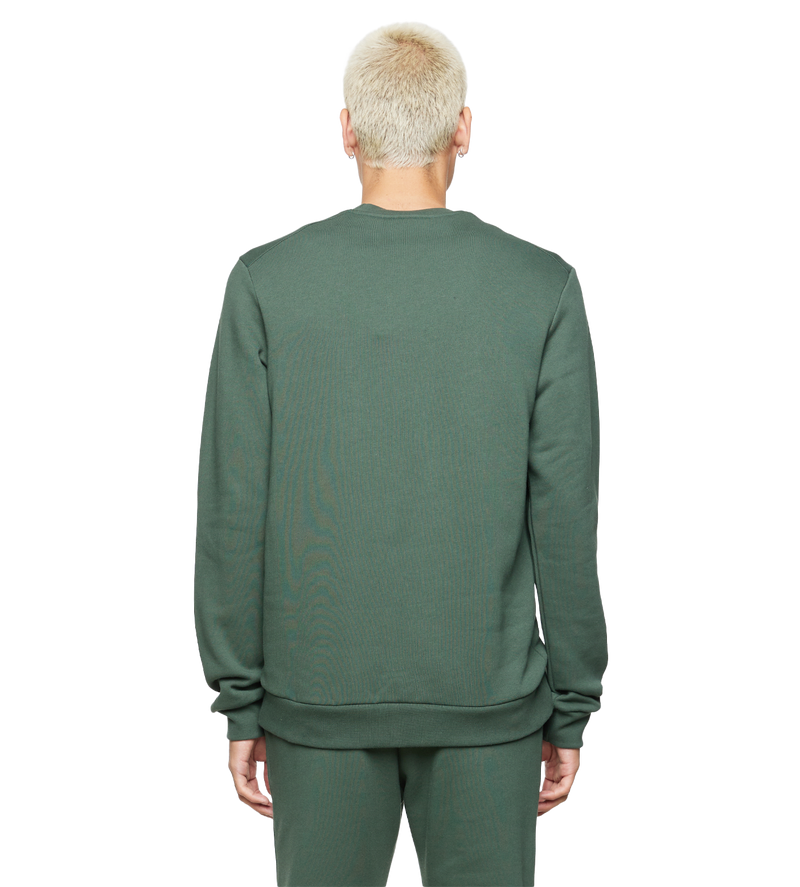 Slim fit Logo Crewneck Deep Forest - XL