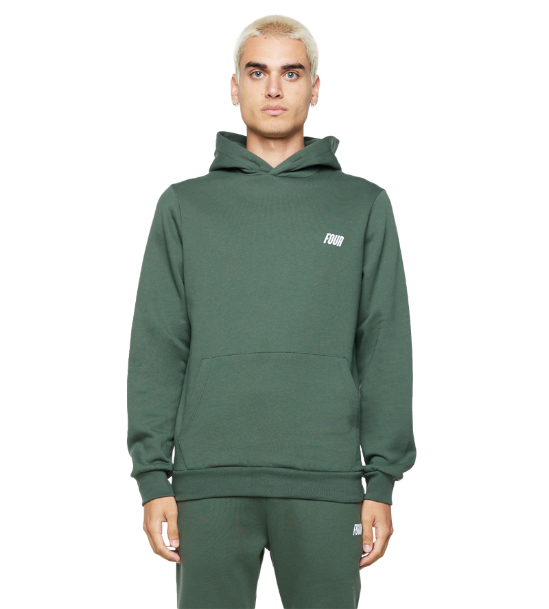 Slim fit Logo Hoodie Deep Forest - XXL
