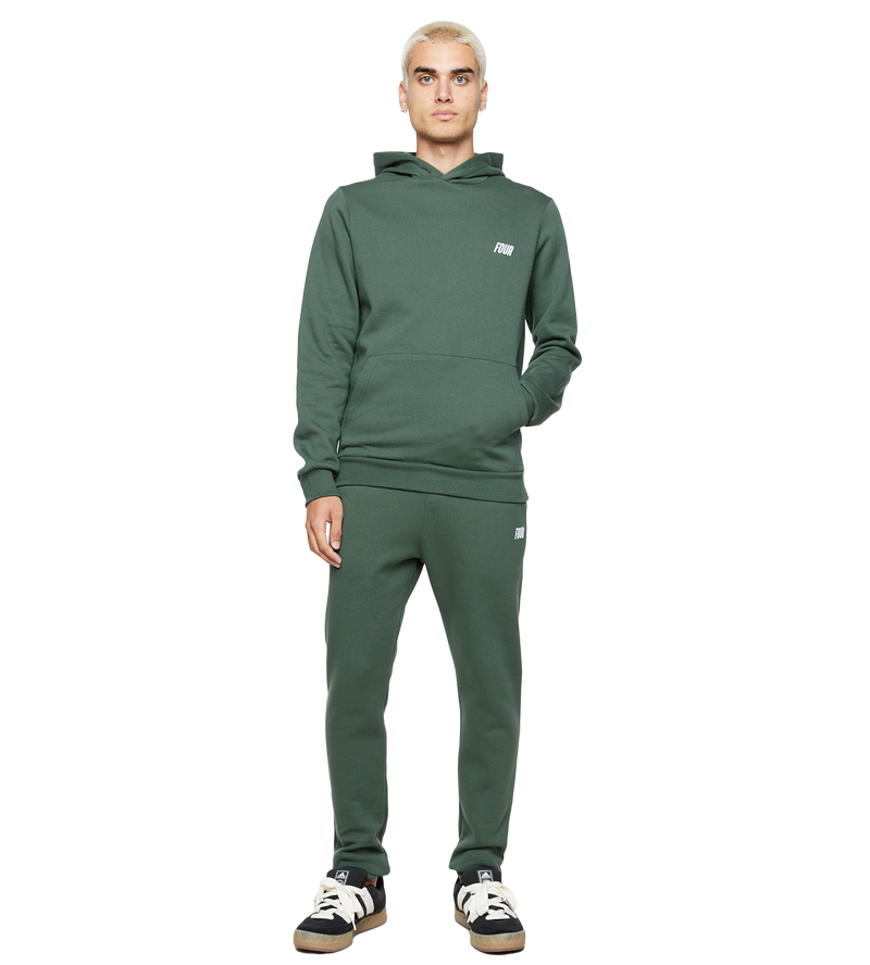 Slim fit Logo Hoodie Deep Forest - XXL
