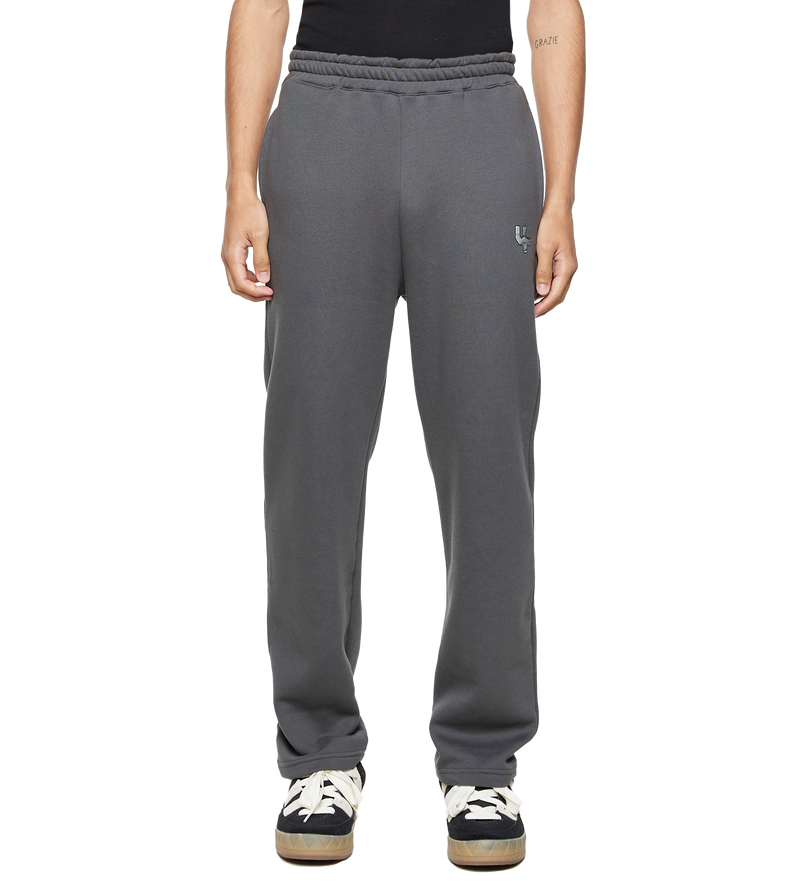 Outline Logo Straight Leg Pants Black Sand - S