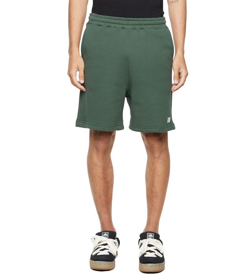 Slim Fit Logo Shorts Deep Forest - XS