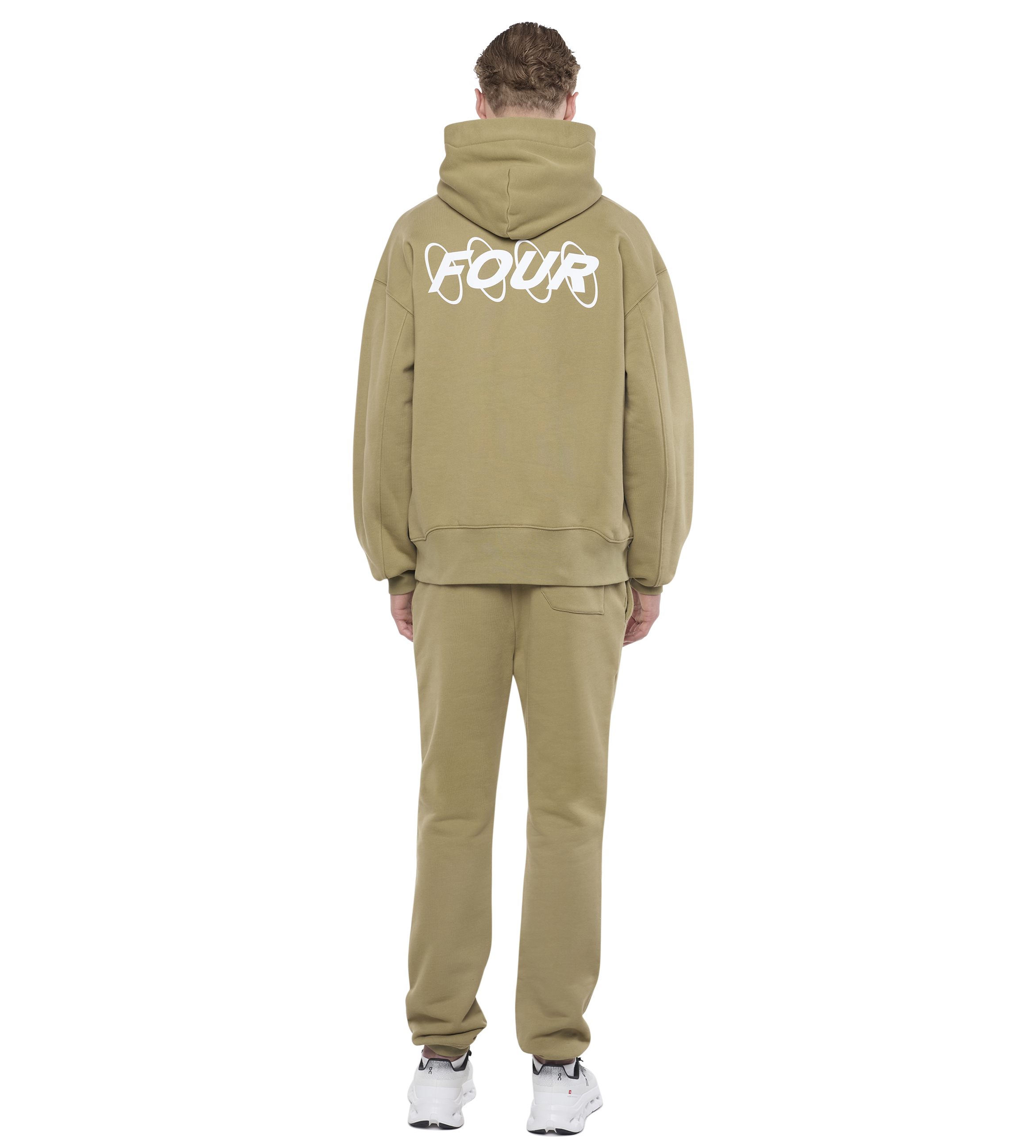 Circles Hoodie Dusty Olive