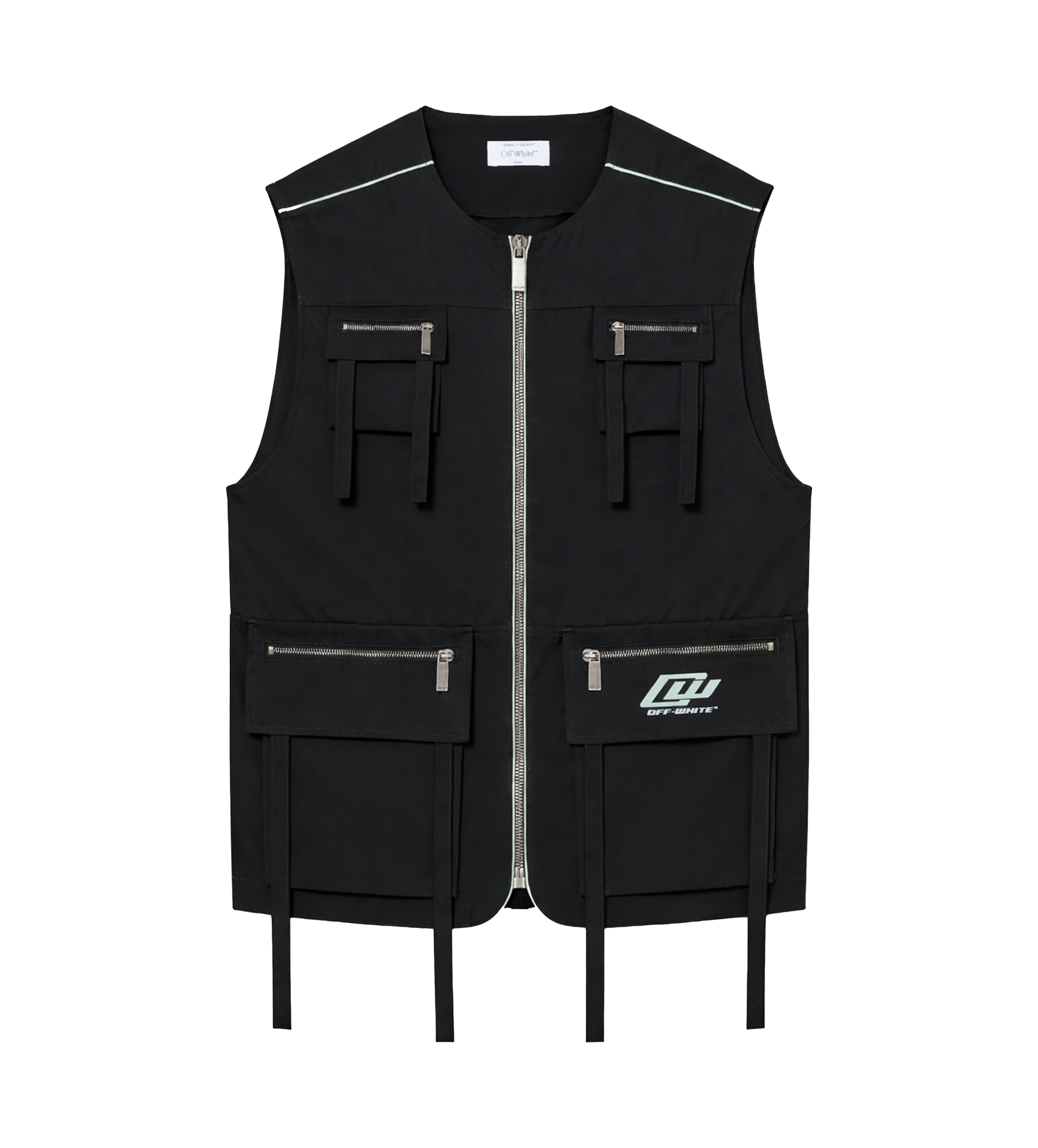 Off-White Multipocket Utility Vest in Black