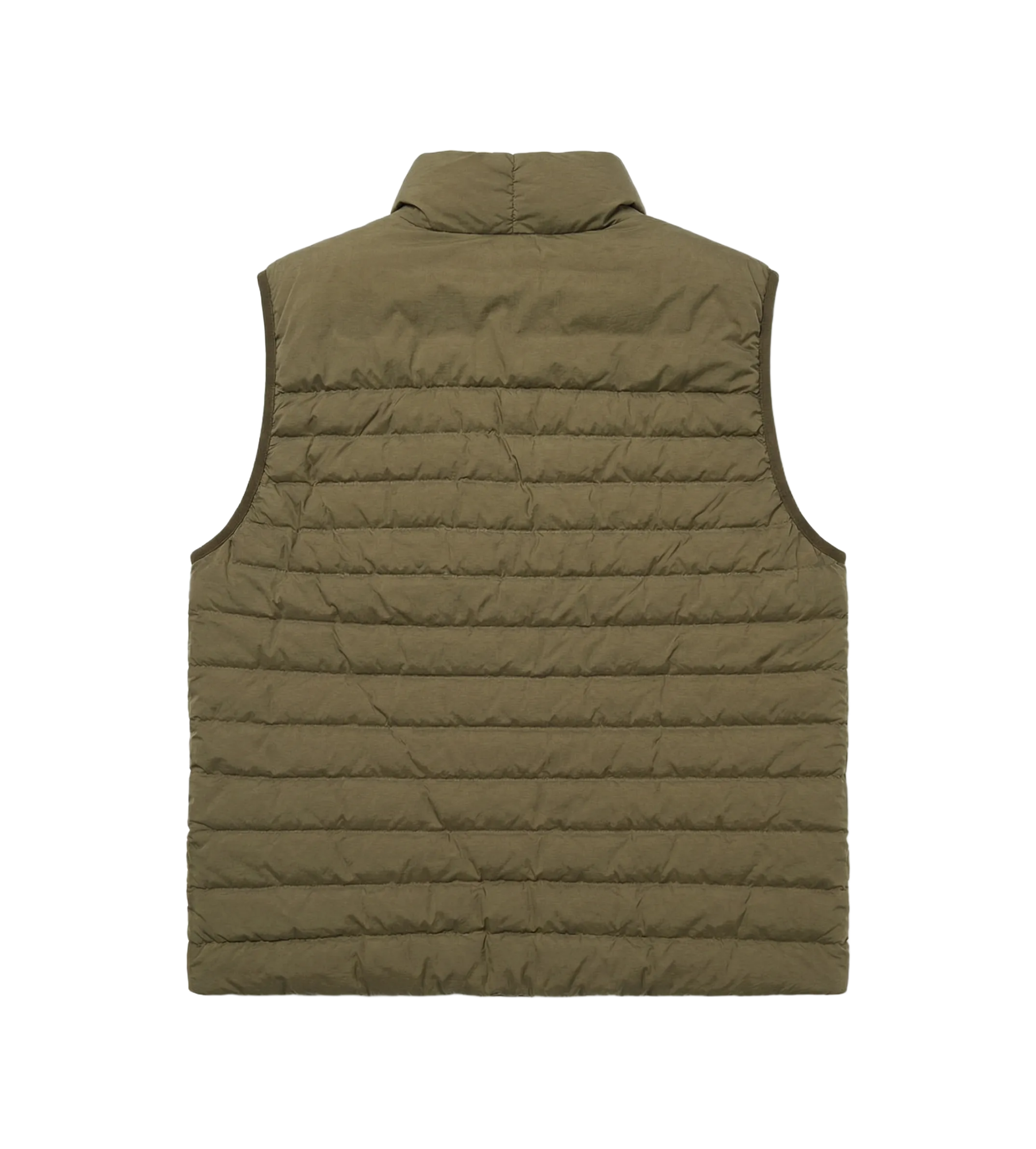 Stone Island Seamless Tunnel Nylon Down Vest in Military Green