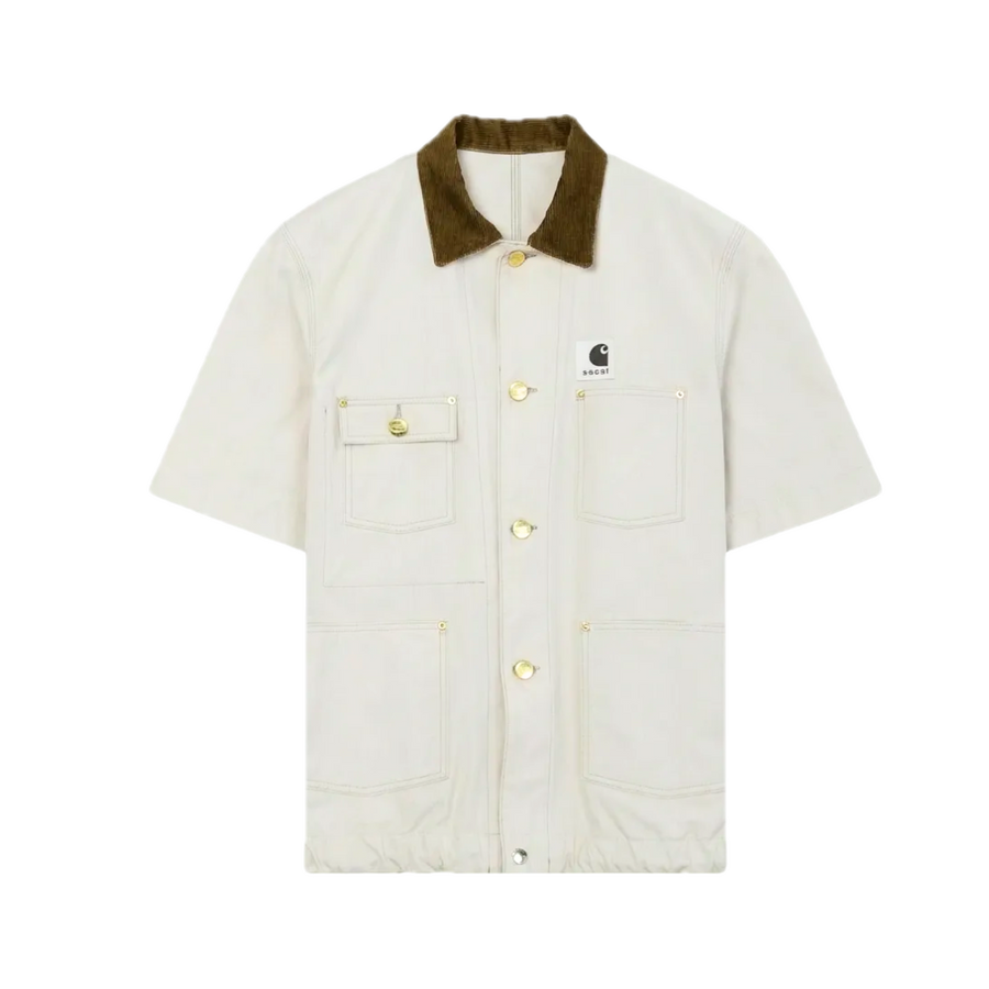 sacai x Carhartt WIP Duck Shirt in Ivory