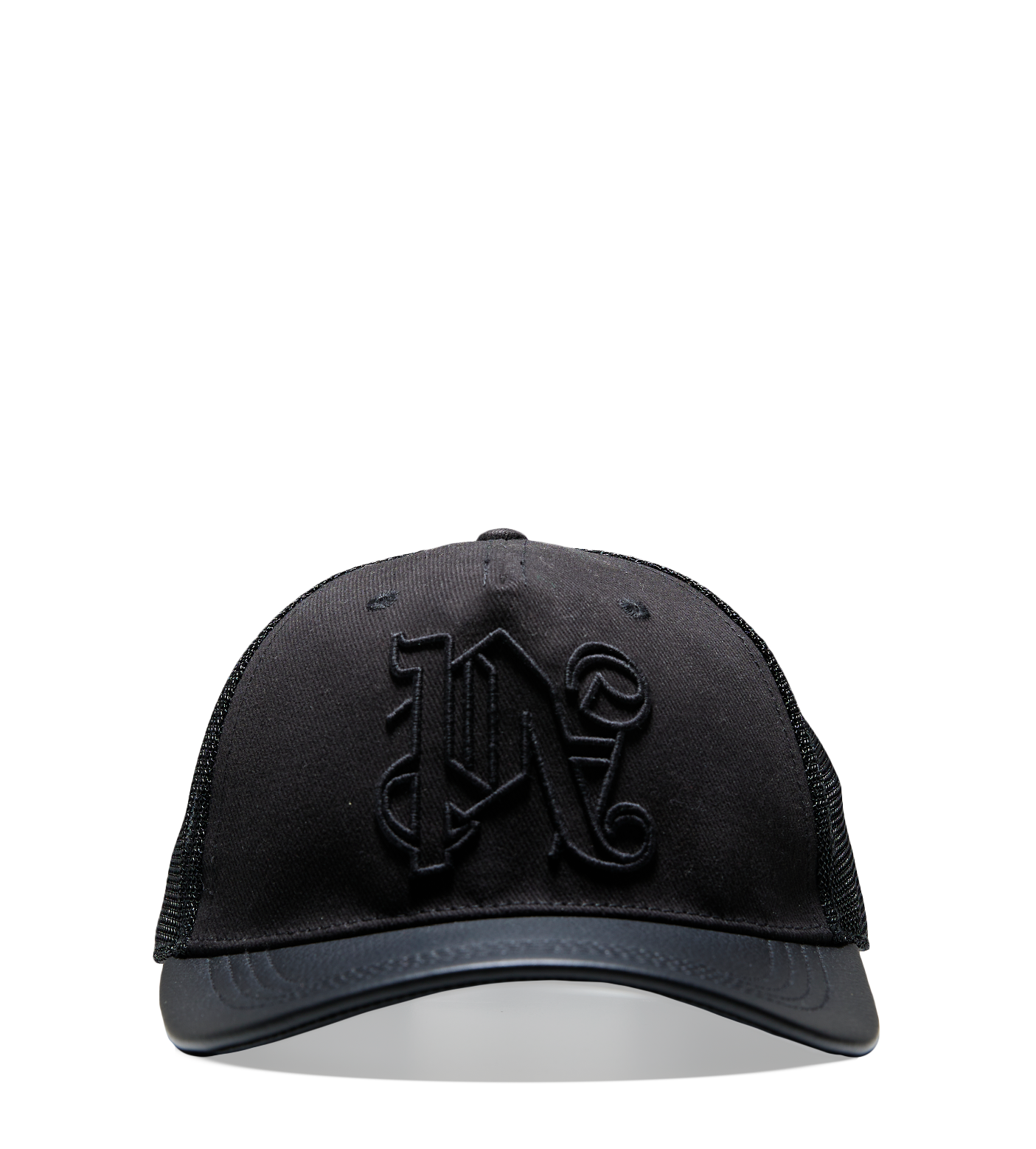 Monogram Trucker Hat Black