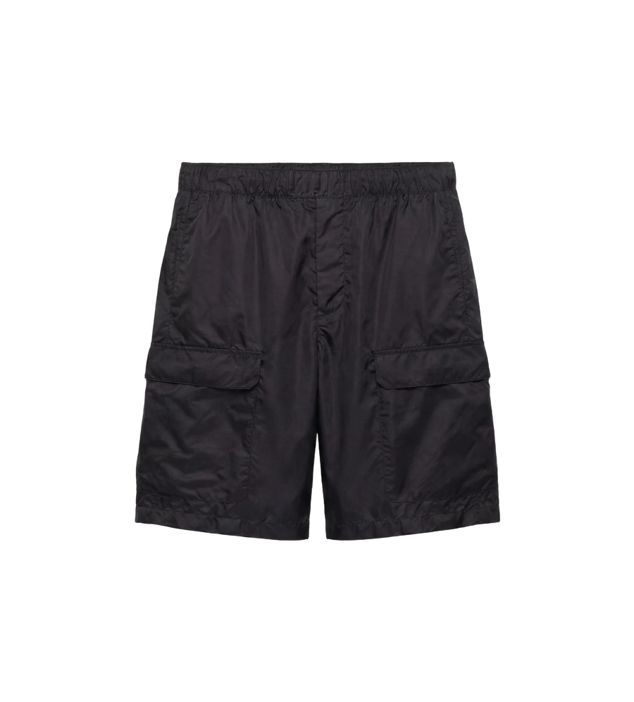 Prada Re-Nylon Swim Shorts in Black