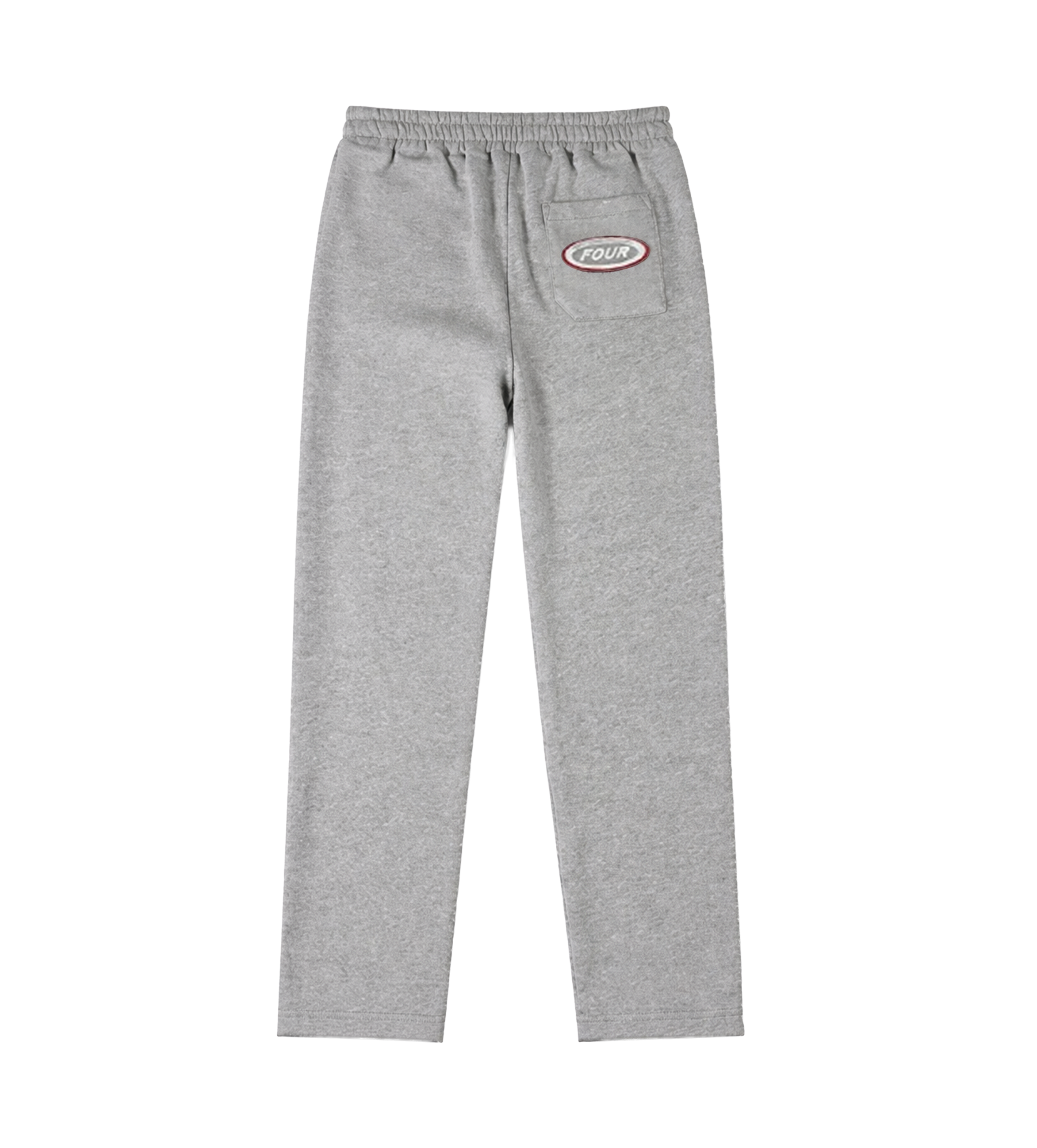 Reconstructed Circles Straight Leg Pants Grey Melange