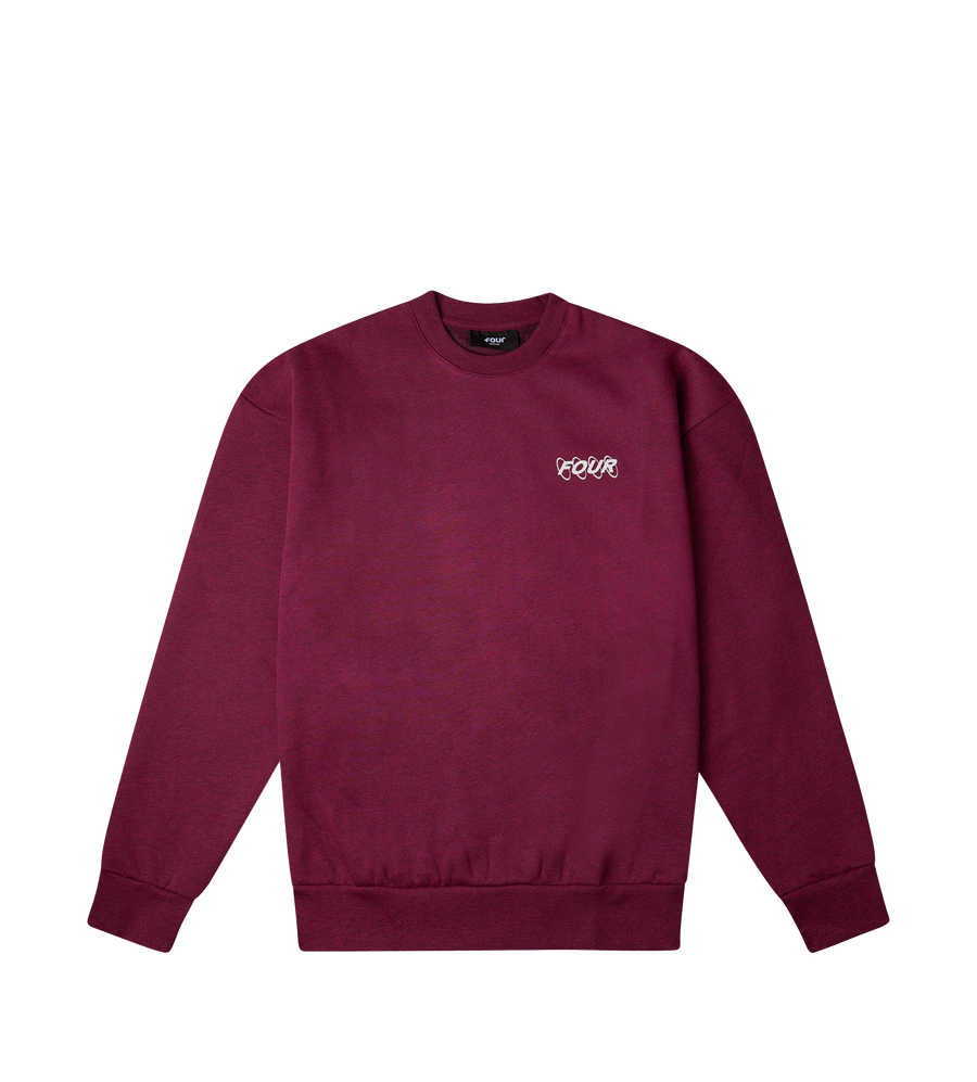 Circles Logo Crewneck Red Melange