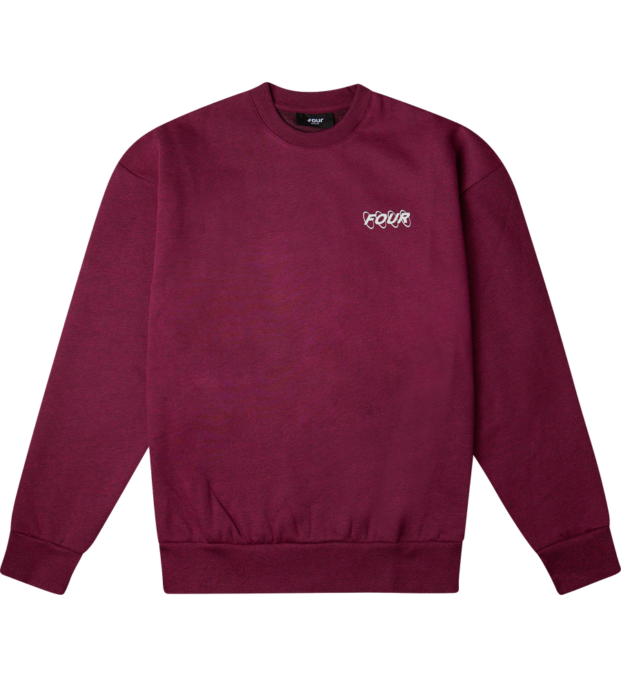 Circles Logo Crewneck Red Melange