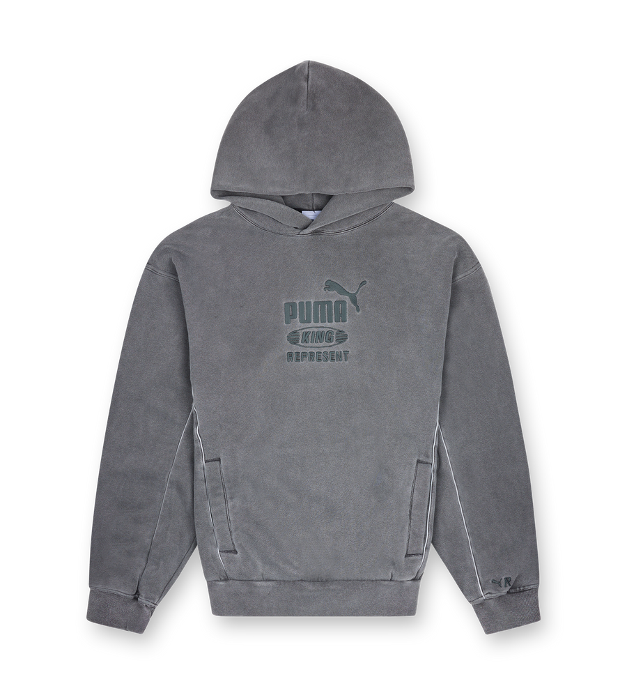 Represent X Puma Hoodie in Flat Dark Gray