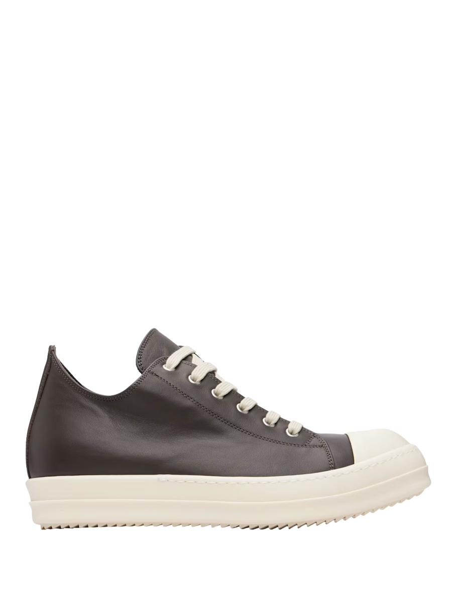 Lage sneakers donker stof/melk