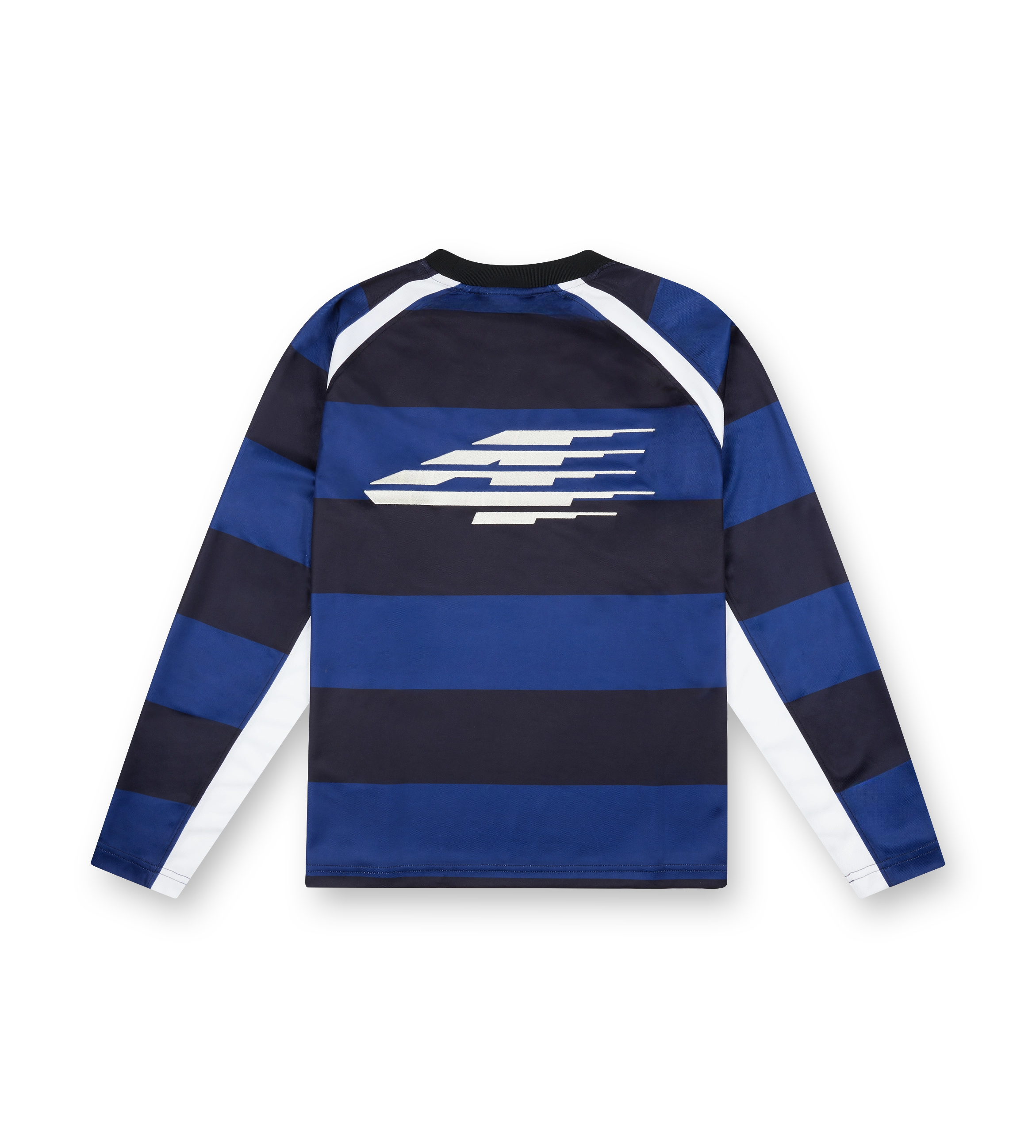 LS Football Shirt Zwart/ Blauw