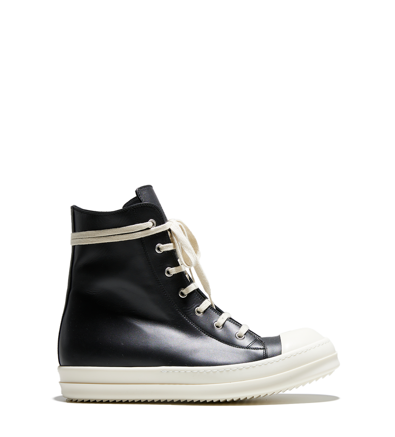 Leather High Top Sneaker Black - 41