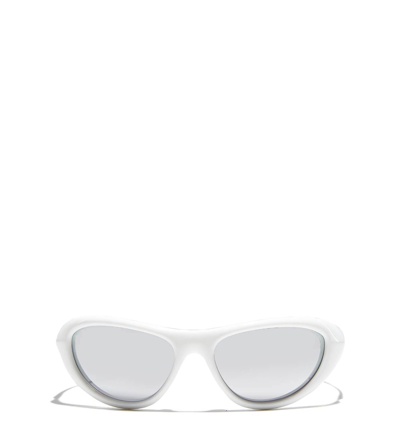 White rimmed cat eye sunglasses hotsell