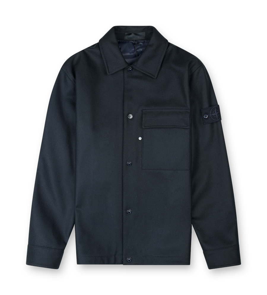 Stone Island Ghost Overshirt in Navy Blue