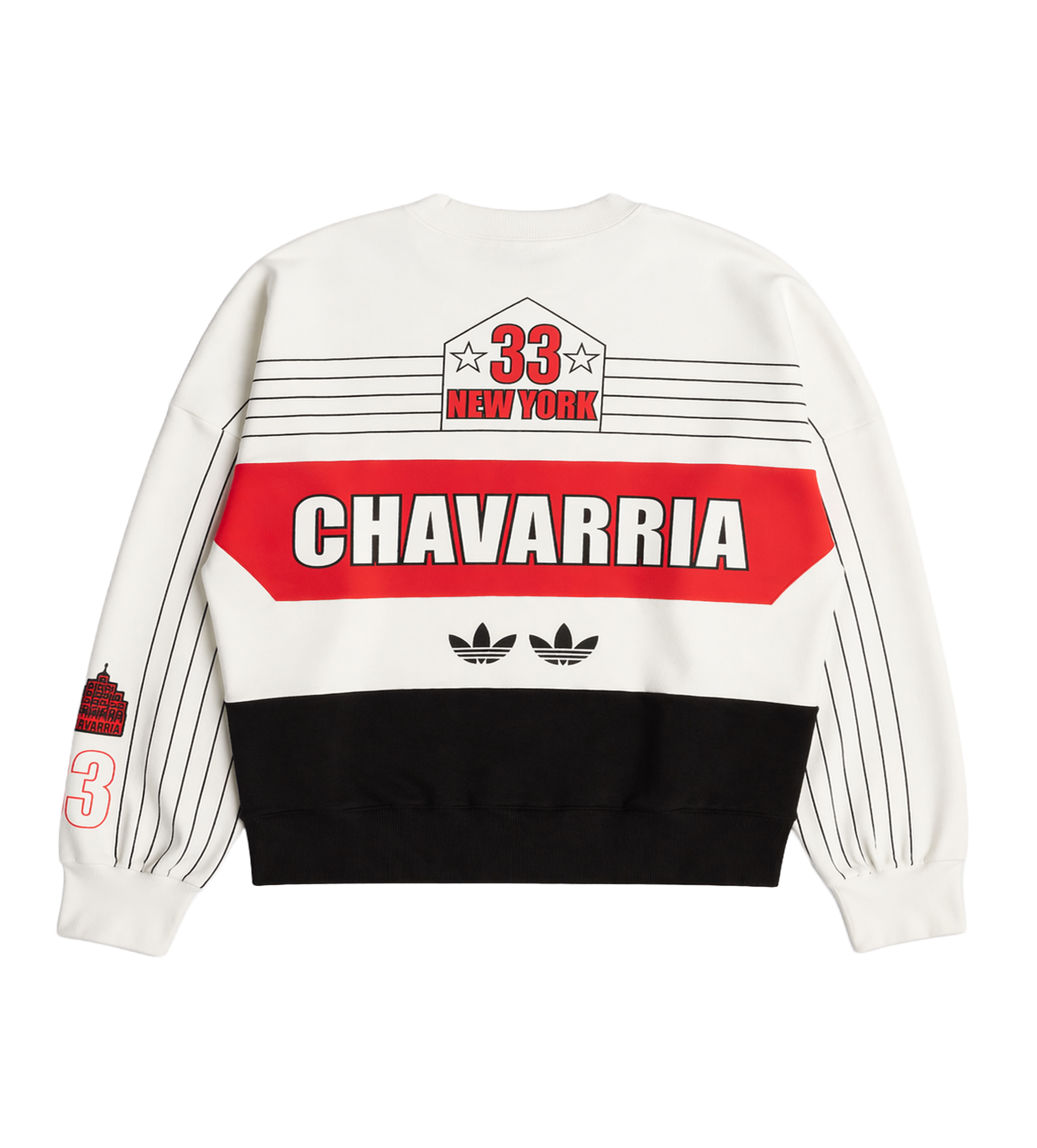 Adidas x Willy Chavarria NY Ball Crew Sweat in Off White