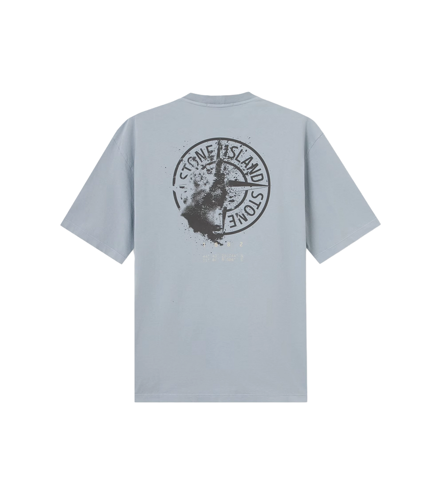 Stone Island Biologisch katoenen jersey woestijn T-shirt asgrijs