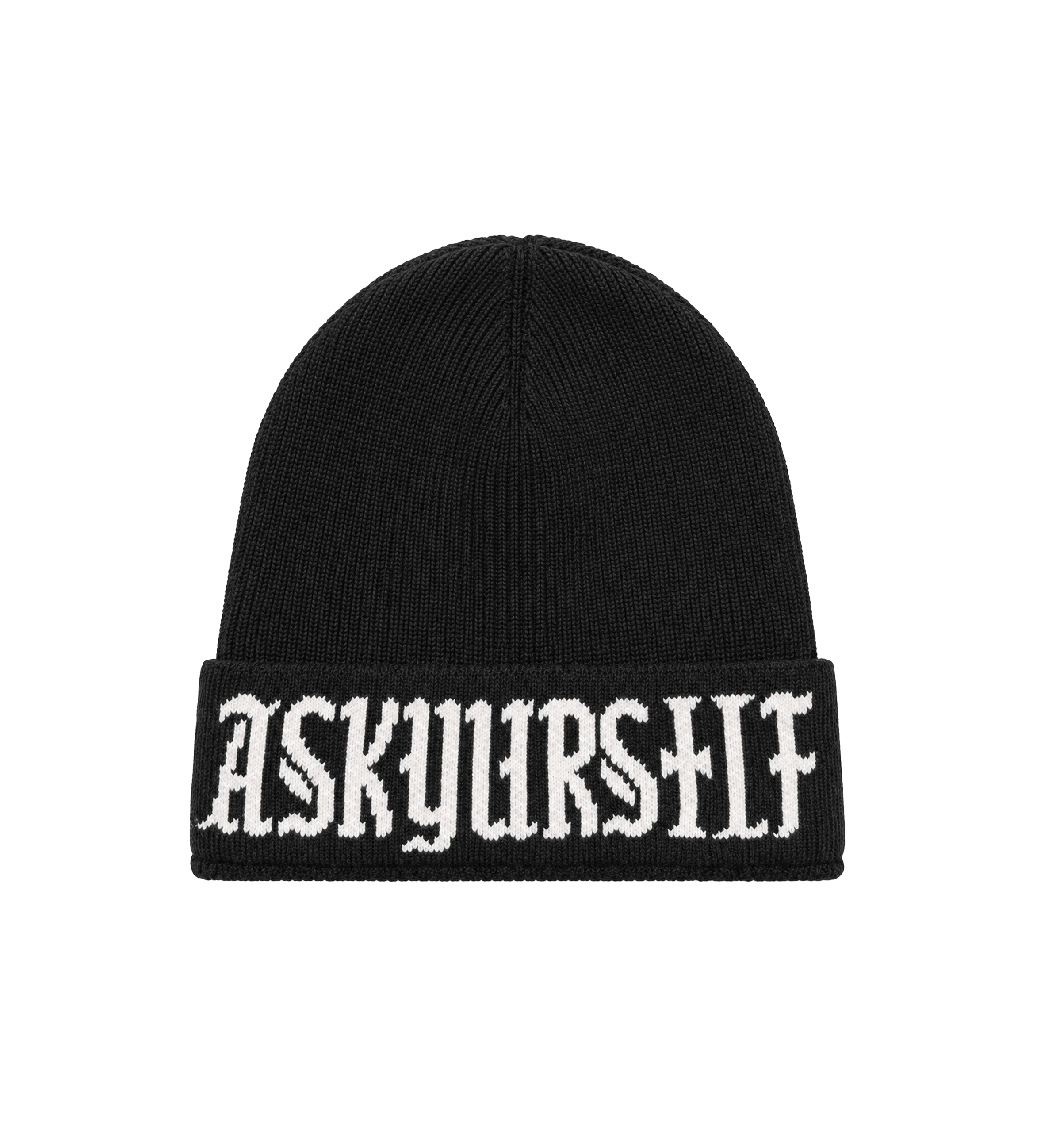 Cross Beanie Black – FOUR Amsterdam