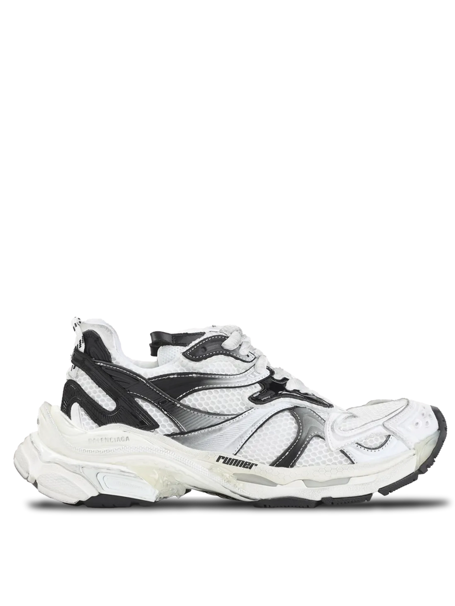 Balenciaga Runner 2 Gradient Sneaker in White/Black