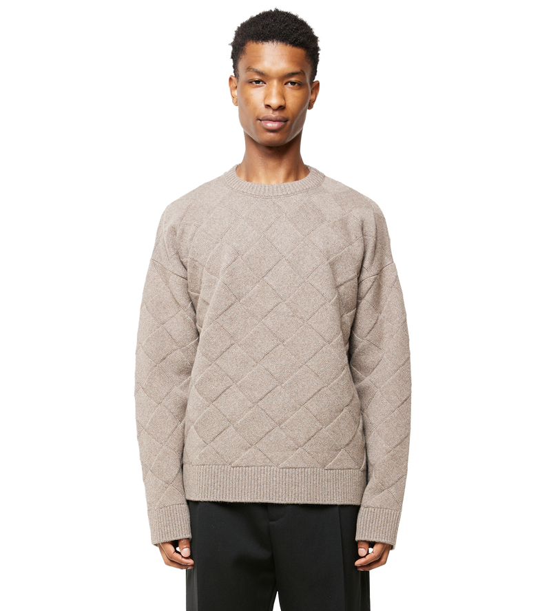 3d Intreccio Wool Sweater Riverbed - XL
