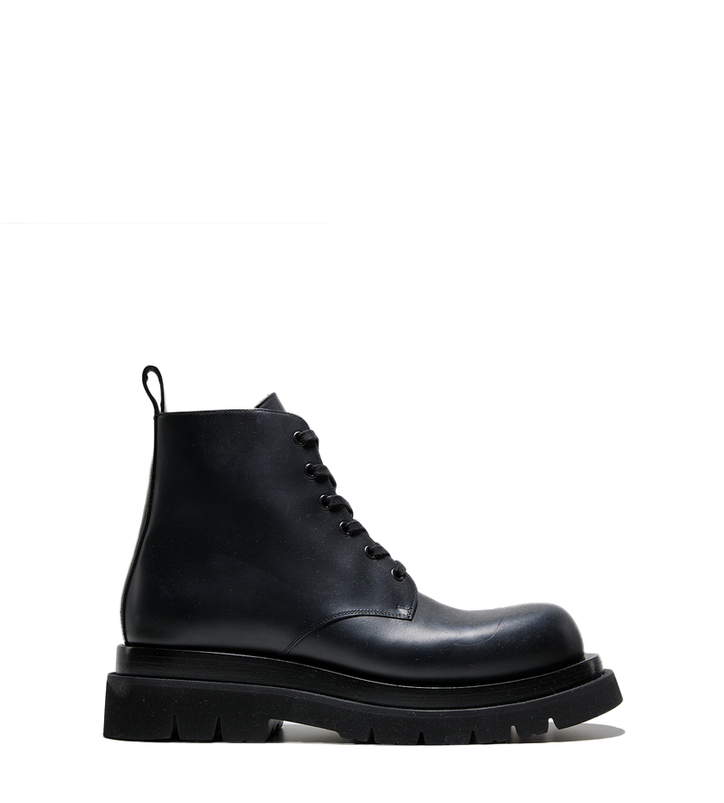 Lug Lace-up Ankle Boot Black - 45