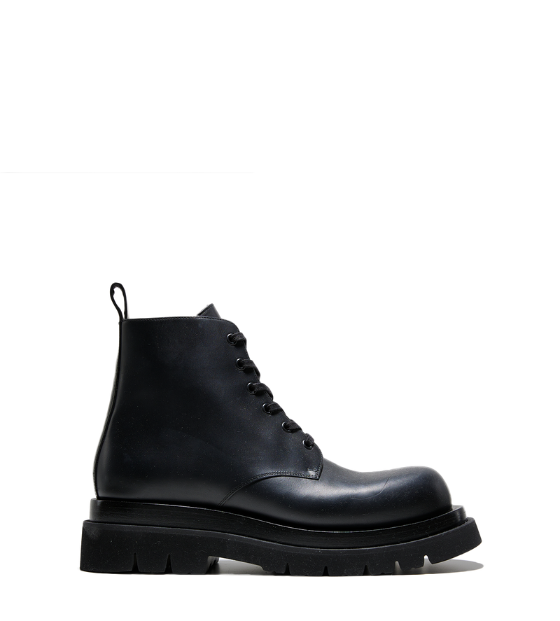 Lug Lace-up Ankle Boot Black - 38