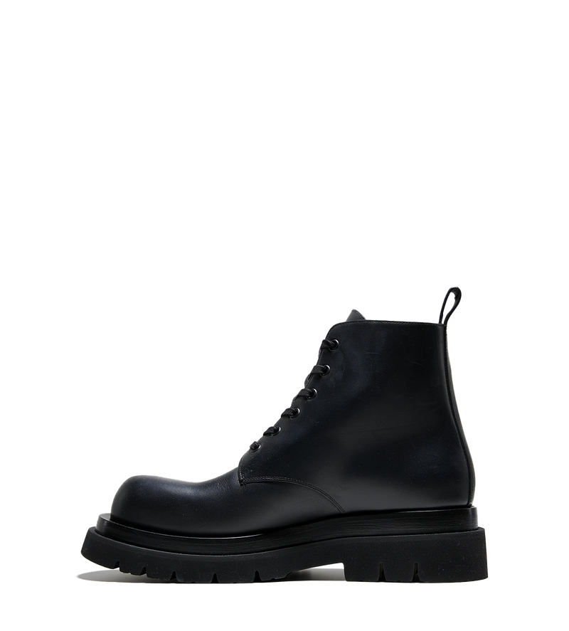 Lug Lace-up Ankle Boot Black - 45