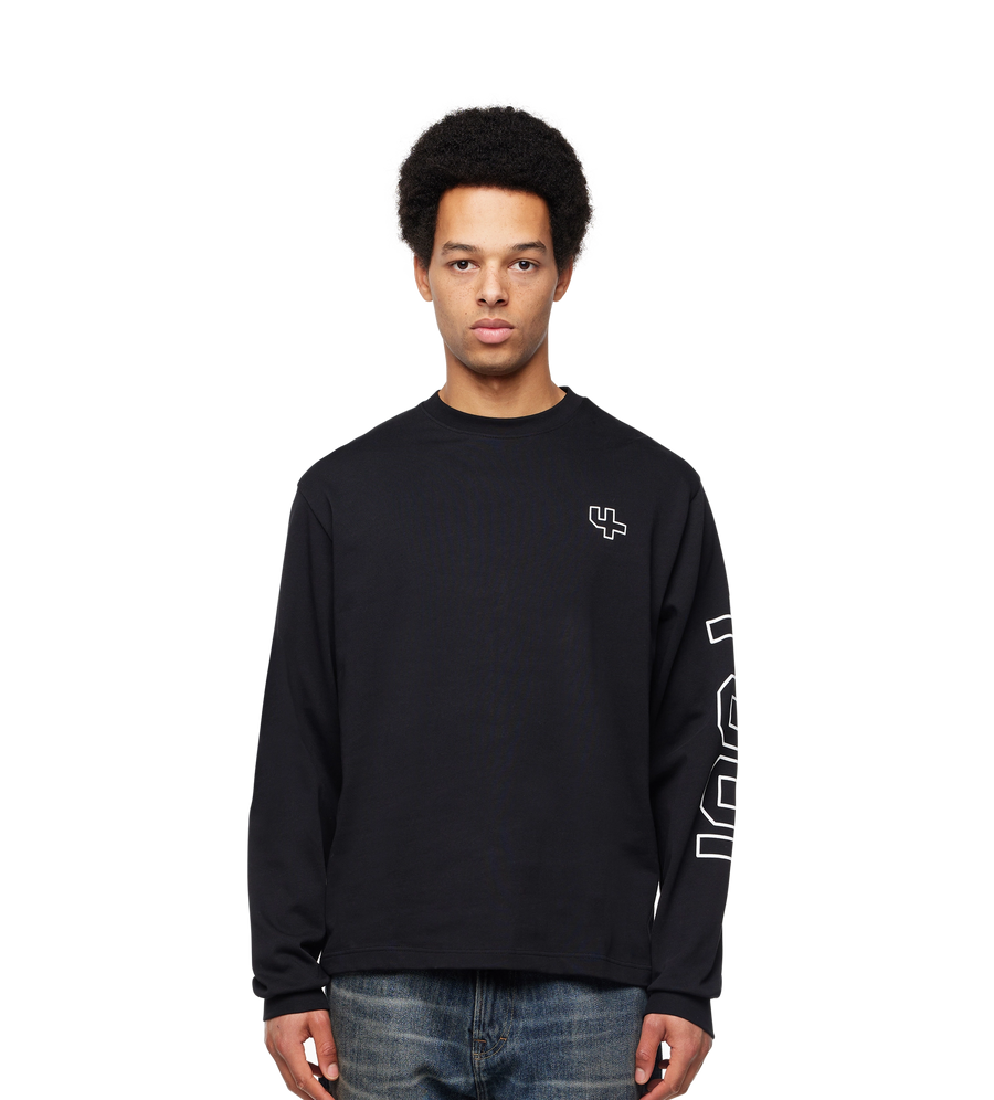 Outline Logo Longsleeve Black