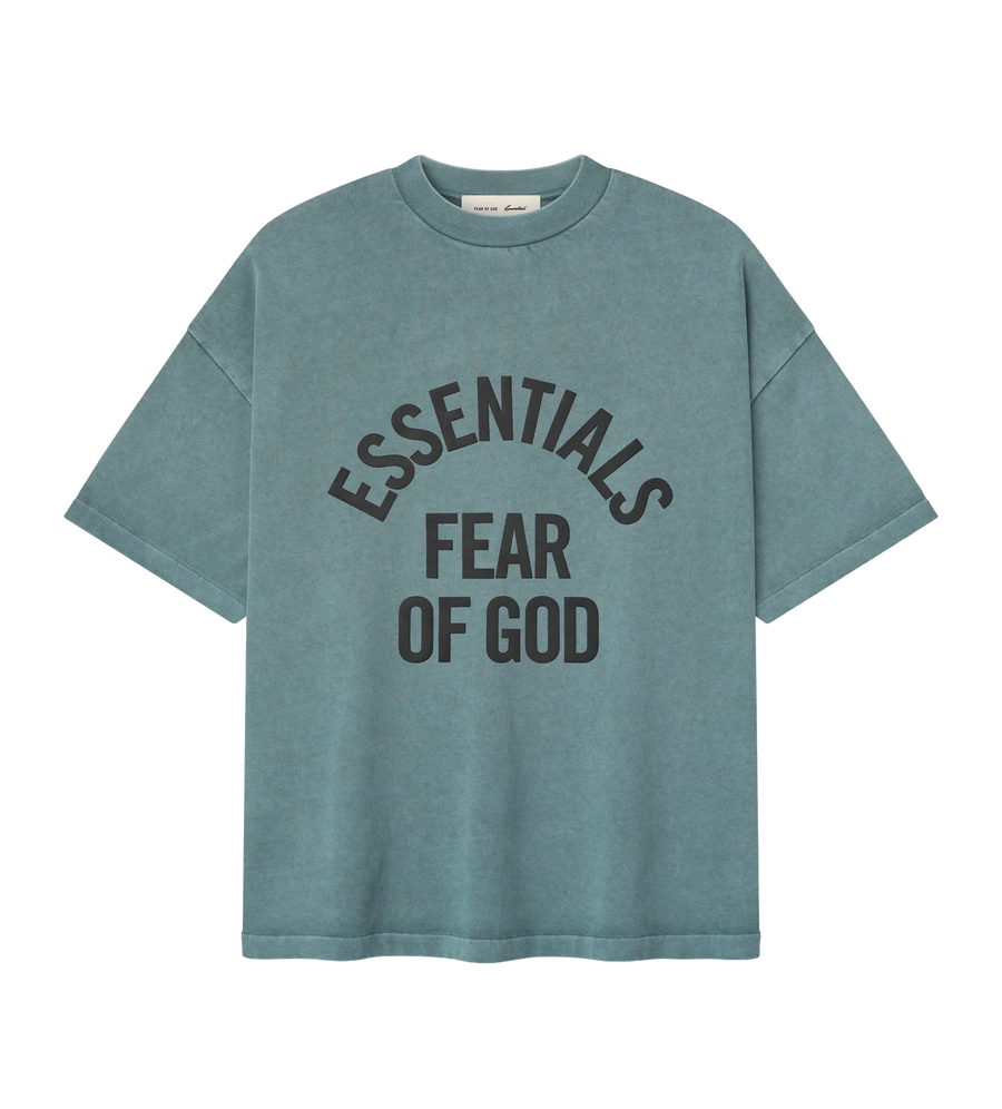 Fear of God Essentials Campus 90s Tee in Faded Coastal