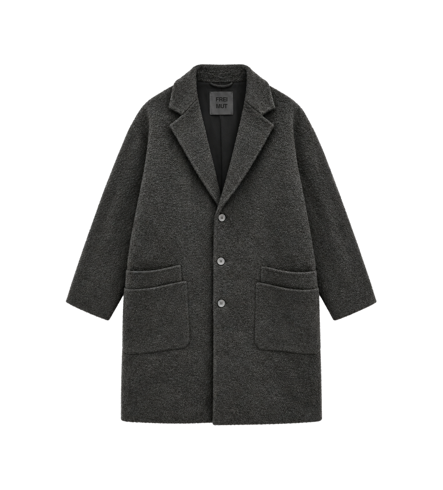 Knee-Length Coat Tar