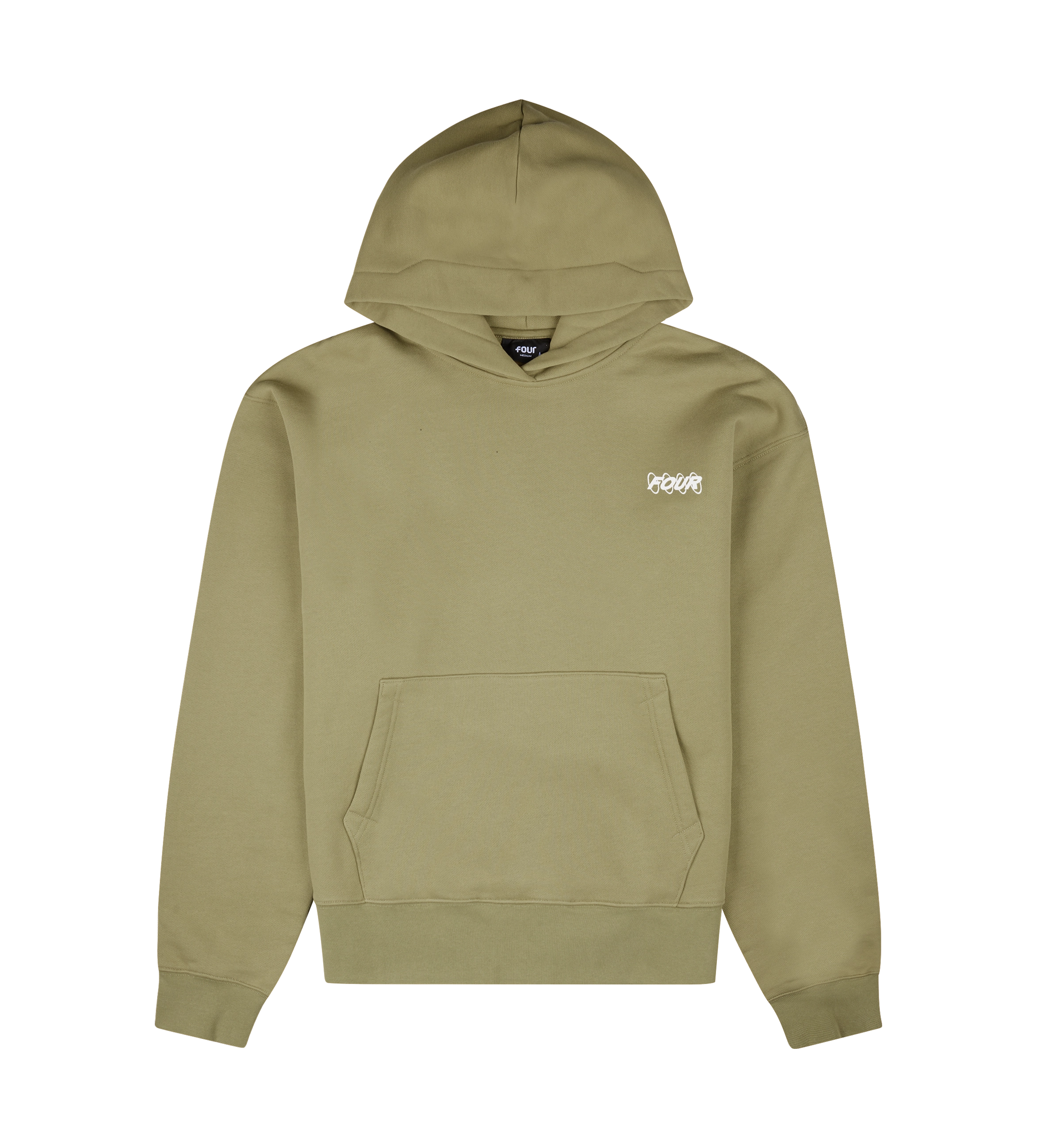 Circles Hoodie Dusty Olive