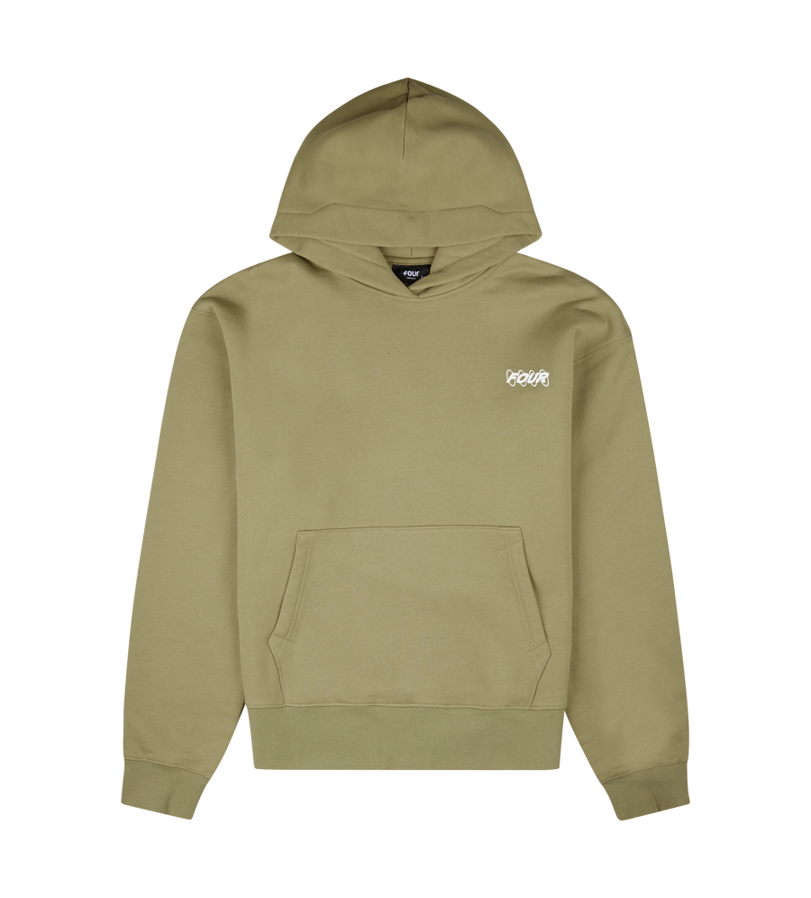 Circles Hoodie Dusty Olive