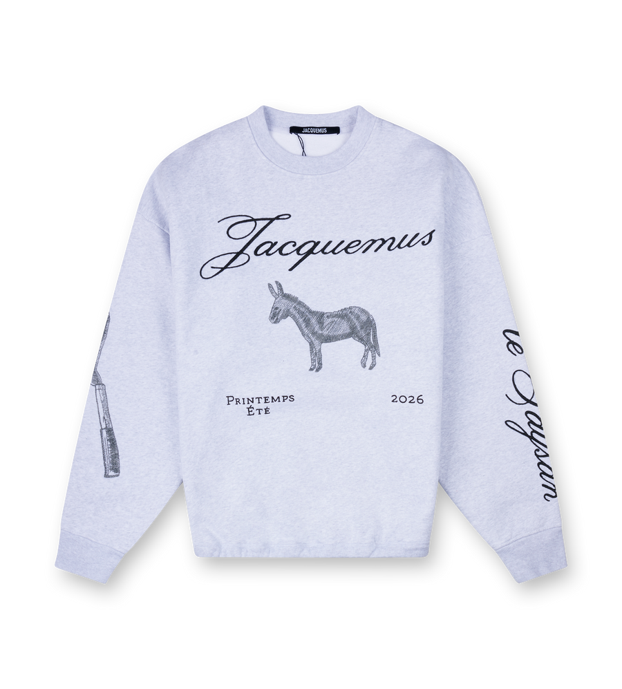 Jacquemus The Âne Sweatshirt in Grey