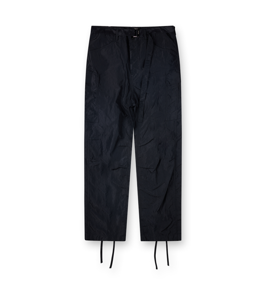 Sacai Treated Nylon Twill Pants in Black