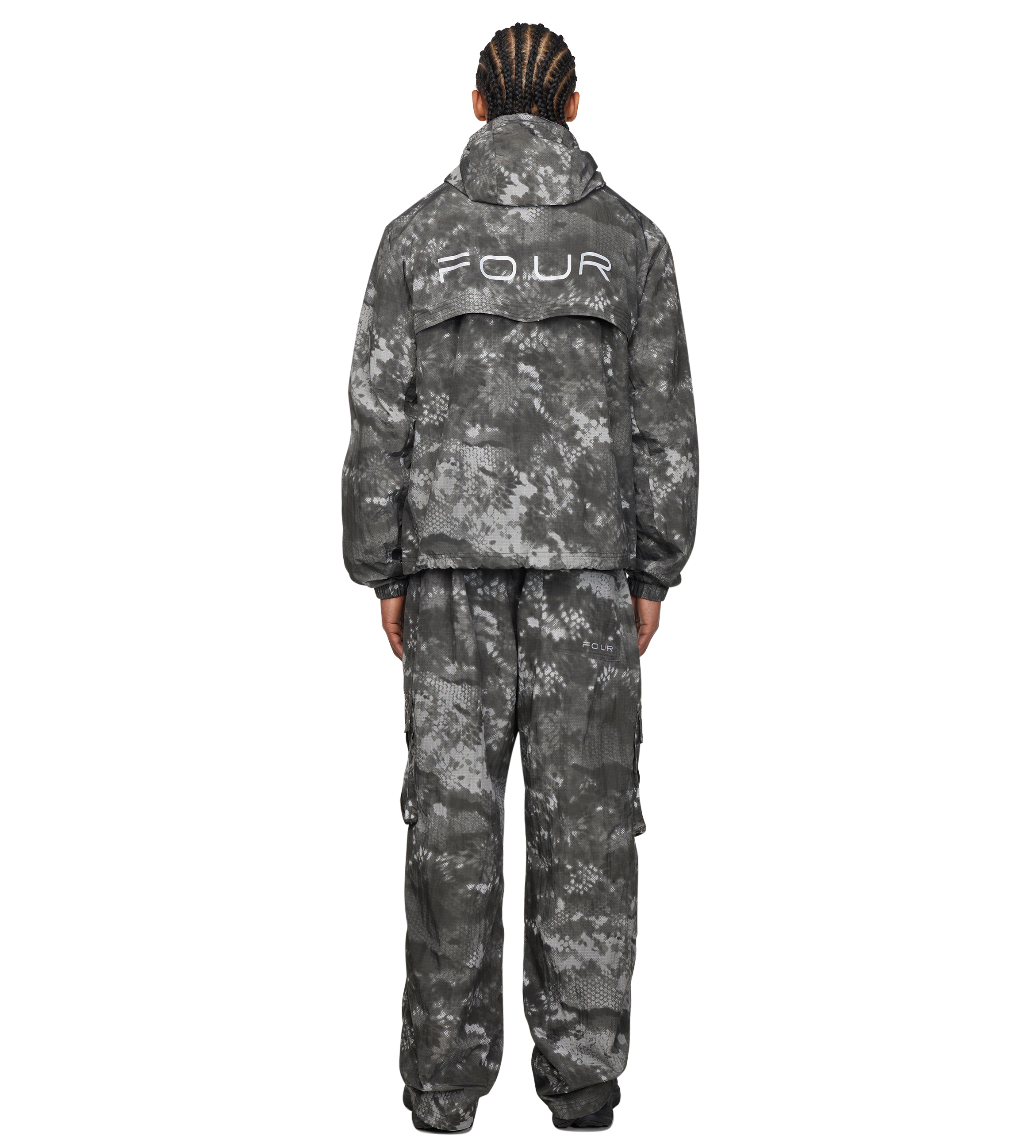 Sportswear Windbreaker Jacket Grey Camo
